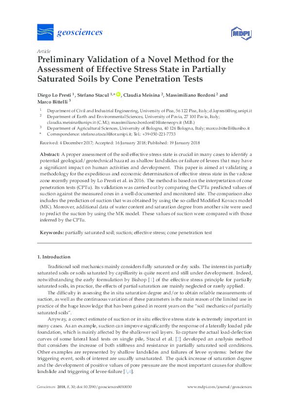 (PDF) Preliminary Validation of a Novel Method for the Assessment of ...