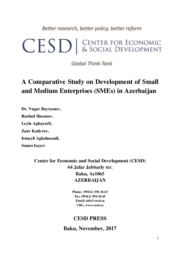 (PDF) A Comparative Study on Development of Small and Medium ...
