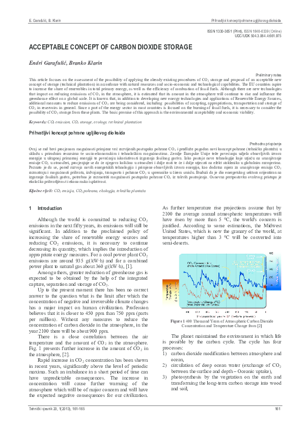 (PDF) ACCEPTABLE CONCEPT OF CARBON DIOXIDE STORAGE