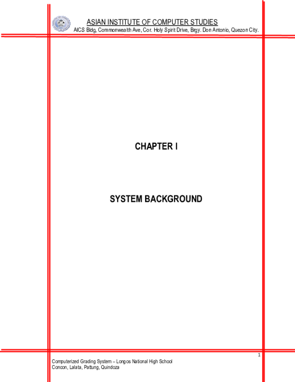 (DOC) CHAPTER I SYSTEM BACKGROUND INTRODUCTION AND SCHOOL BACKGROUND