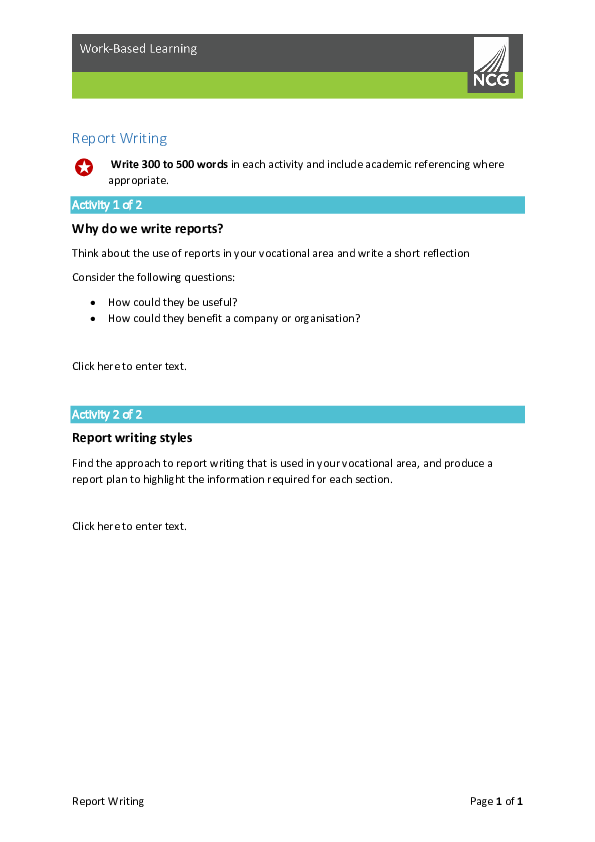 What is a report picture
