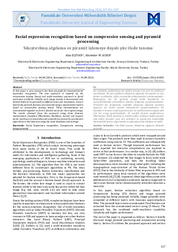 (PDF) Facial expression recognition based on compressive sensing and ...