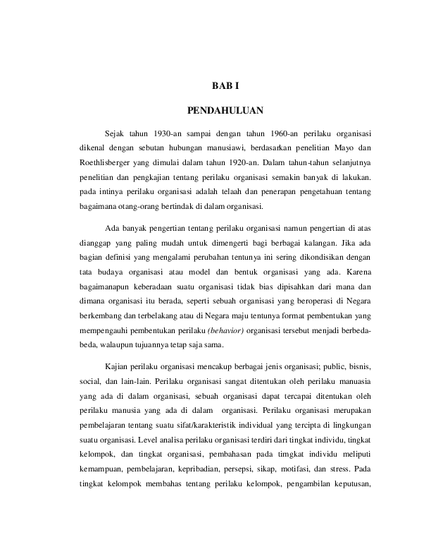 Doc Paper Perilaku Organisasi Docx Fauzi Kusmin Academia Edu