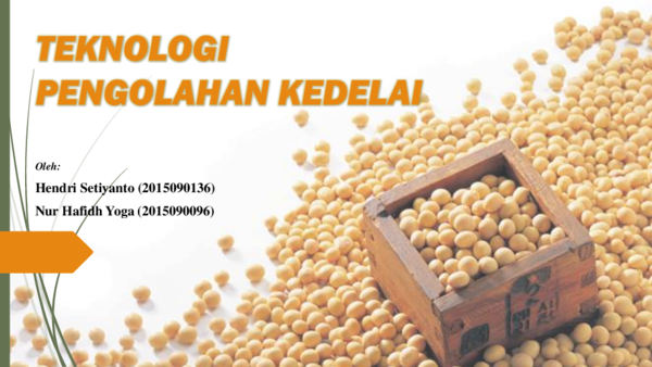 Keunggulan Tempe Kedelai Dibanding Bahan Bakunya Yang Berupa Kedelai