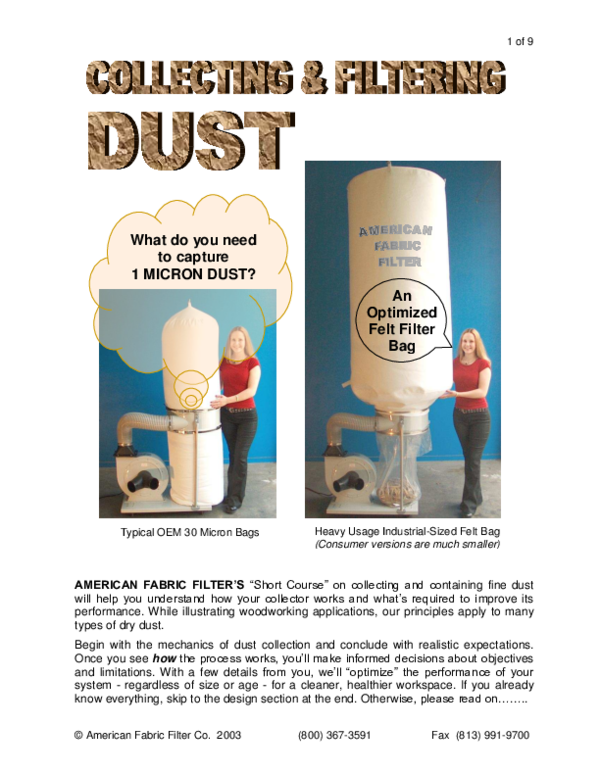 (PDF) Dust Collection