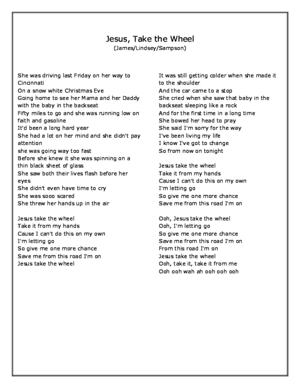 (DOC) Jesus take the wheel Lyka Domacena Academia.edu