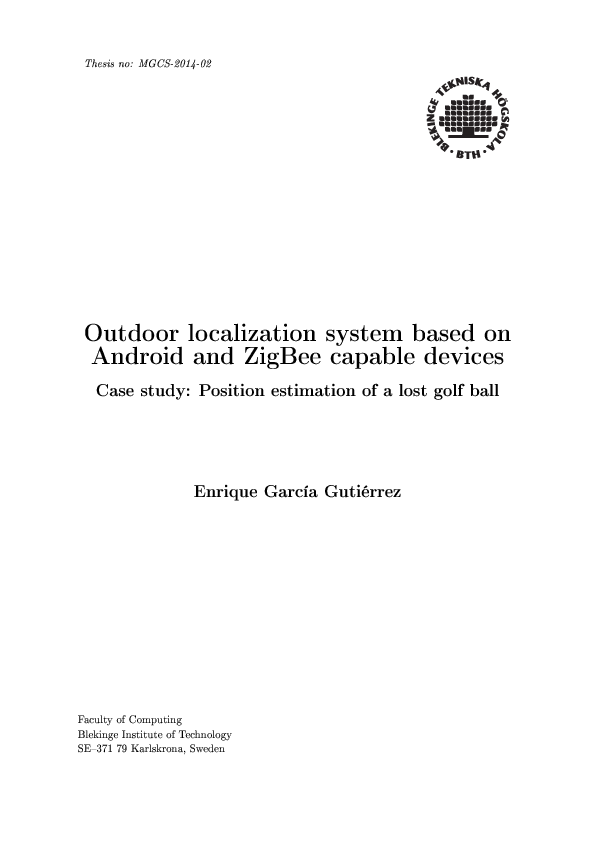 (PDF) Outdoor localization system based on Android and ZigBee capable ...