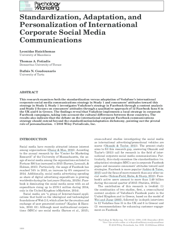 Standardization and adaptation in international marketing pdf picture