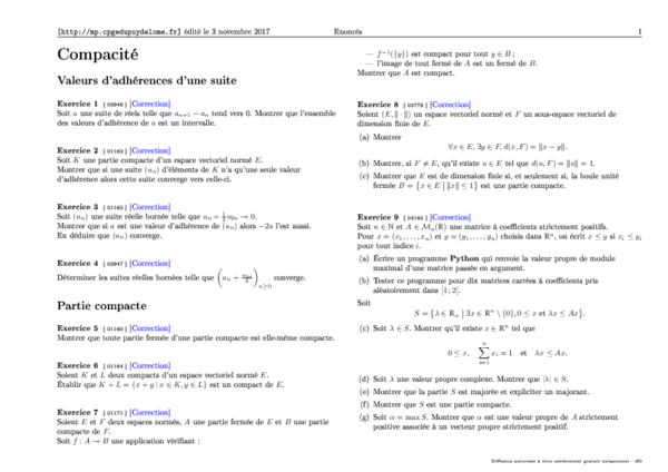 (PDF) Compacité
