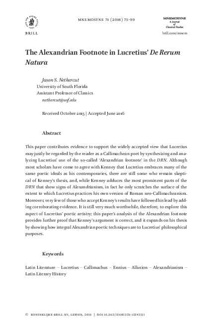 Lucretius meaning picture