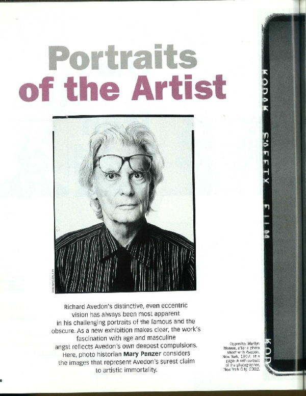 PDF) Richard Avedon Portraits
