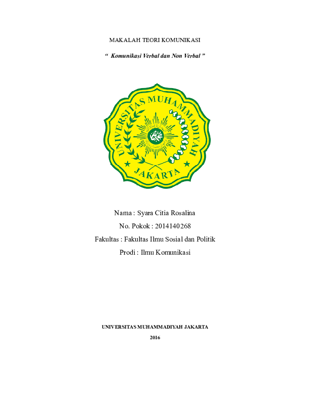 (DOC) Makalah komunikasi verbal dan non verbal (email (DOC) Makalah komunikasi verbal dan non verbal (email
