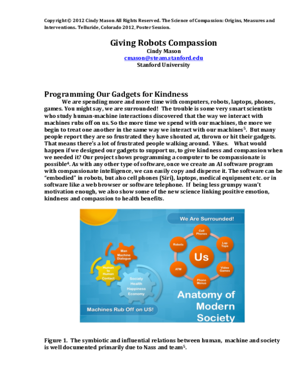 (PDF) Giving Robots Compassion