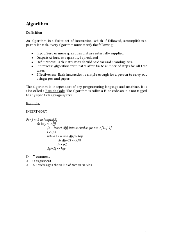 (DOC) Algorithm