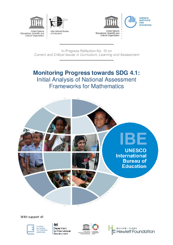 (PDF) Monitoring Progress towards SDG 4.1: Initial Analysis of National ...