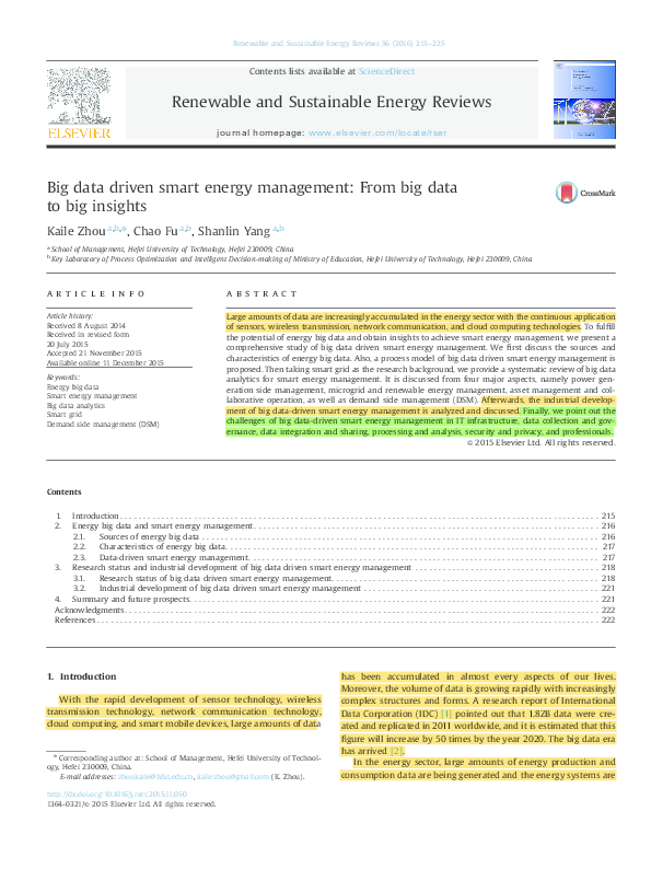 Pdf Big Data Driven Smart Energy Management From Big Data To Big Pdf Big Data Driven Smart Energy Management From Big Data To Big