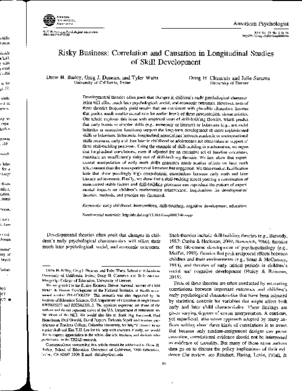 (PDF) Bailey et al (2018).pdf Douglas H Clements Academia.edu