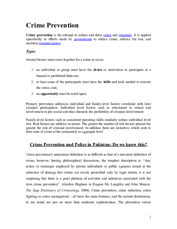 primary crime prevention