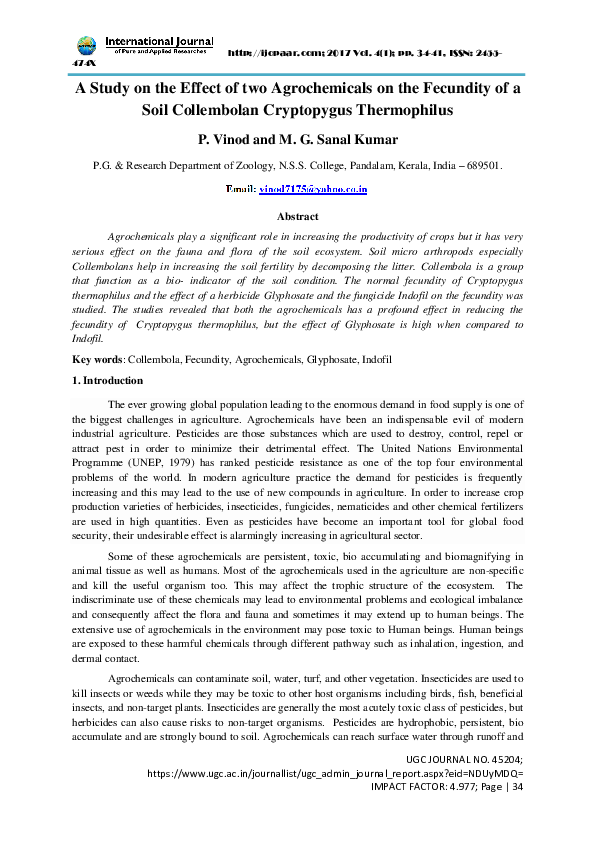 Agrochemical pollution image