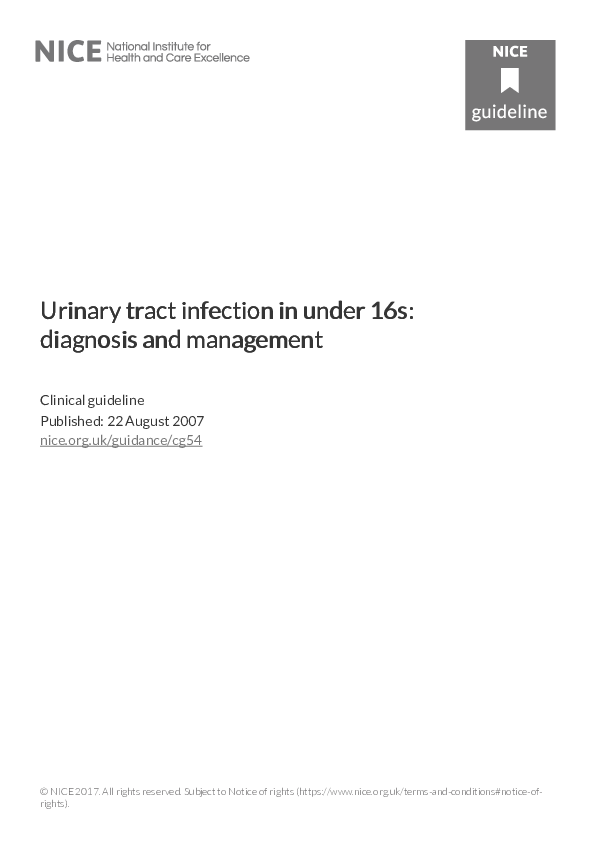 (PDF) Urinary tr Urinary tract infection in under 16s act infection in