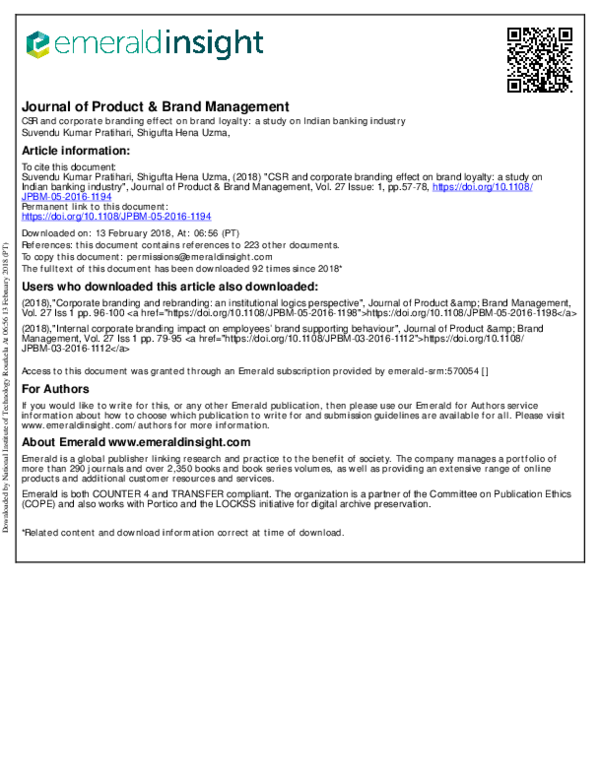 Importance of brand management image