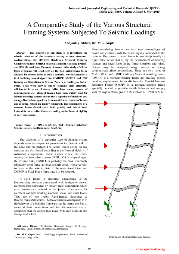 (PDF) 2015-05 - IJETR - A Comparative Study of the Various Structural ...