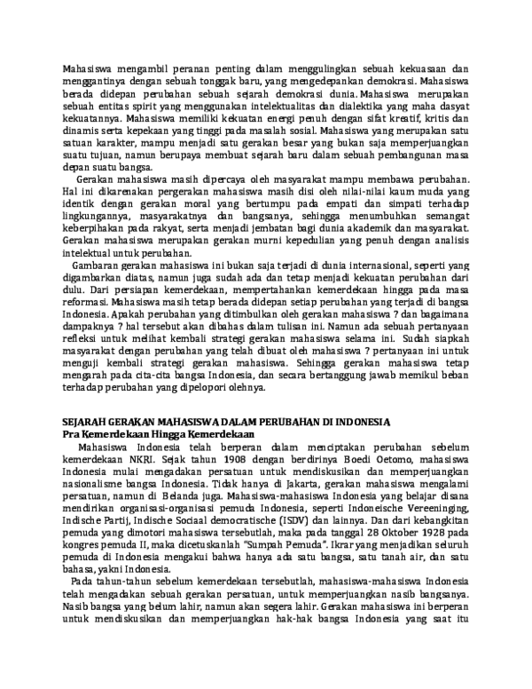Essay gerakan mahasiswa picture
