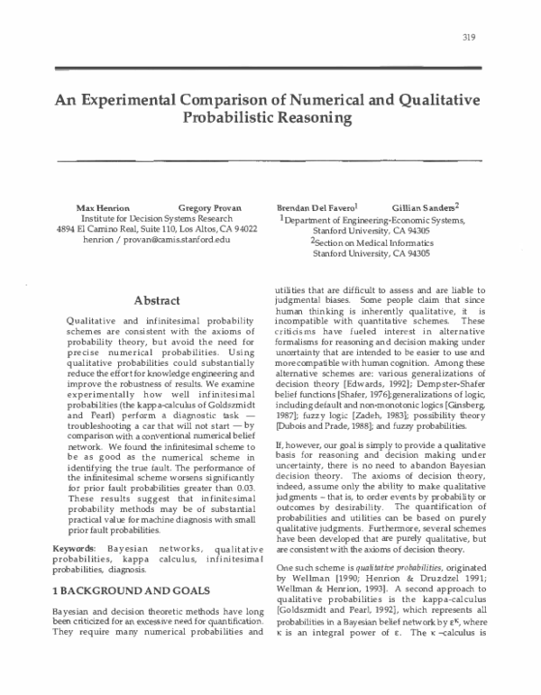 (PDF) An Experimental Comparison of Numerical and Qualitative ...