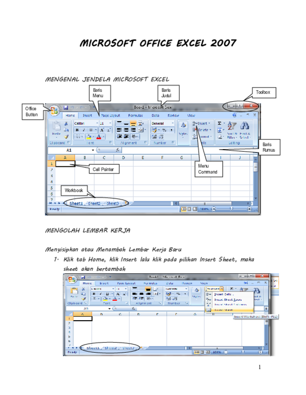 (DOC) MICROSOFT OFFICE EXCEL 2007