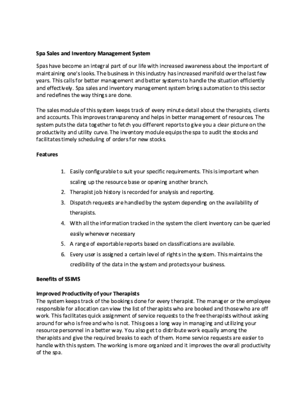 (DOC) Spa Sales and Inventory Management System