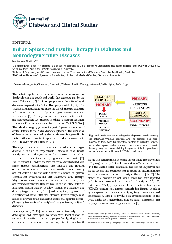 (PDF) Indian Spices and Insulin Therapy in Diabetes and ...
