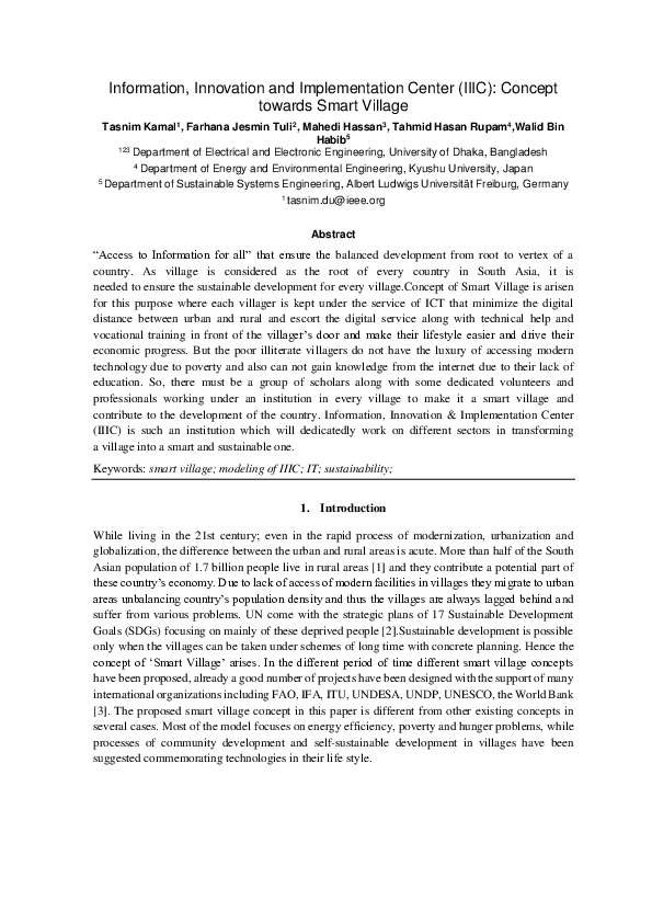 How to implement other countries smart village projects in indian village context image