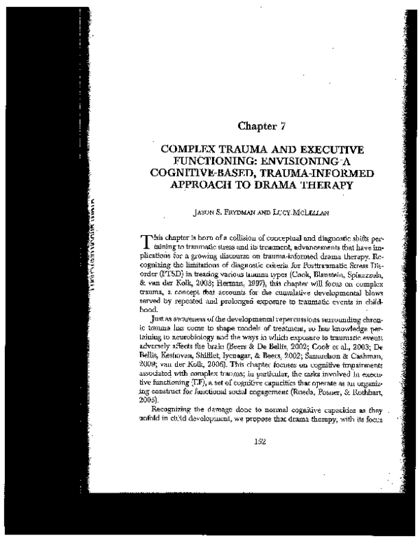 (PDF) Complex Trauma and Executive Functioning: Envisioning a Cognitive ...