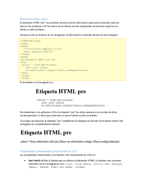(DOC) Elemento HTML