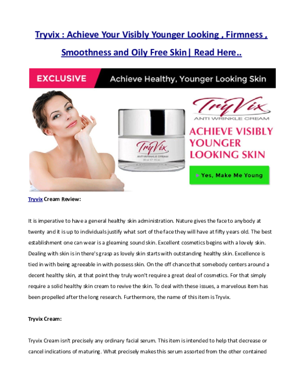 Tryvix anti wrinkle cream