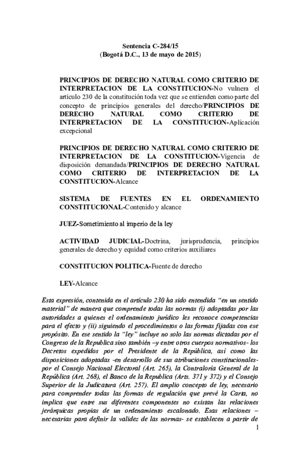 (DOC) Sentencia C-284