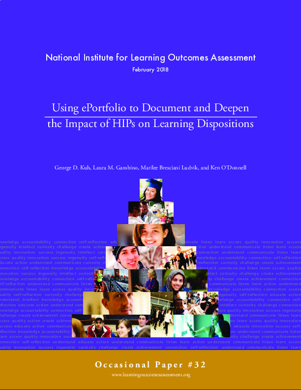 (PDF) National Institute for Learning Outcomes Assessment | 1 Using ...