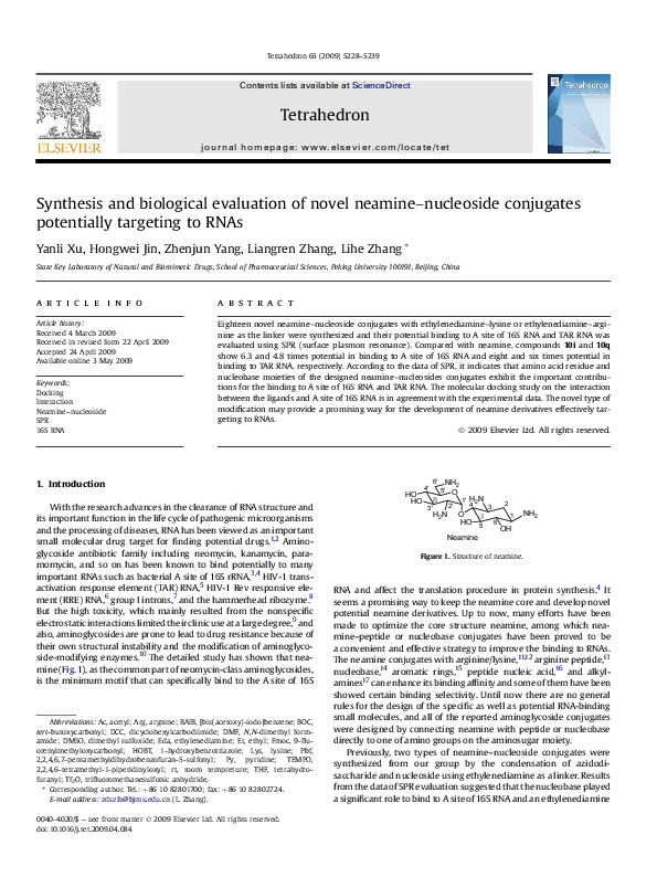 (PDF) Synthesis and biological evaluation of novel N6-[4-(substituted ...