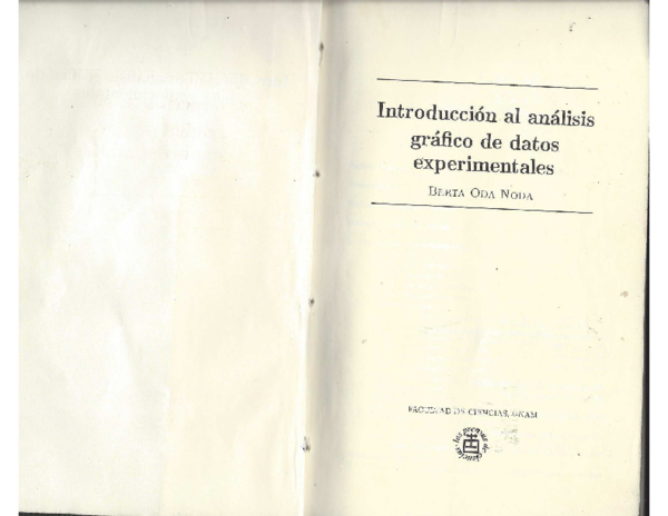 (PDF) Introducción al análisis gráfico de datos experimentales Berta