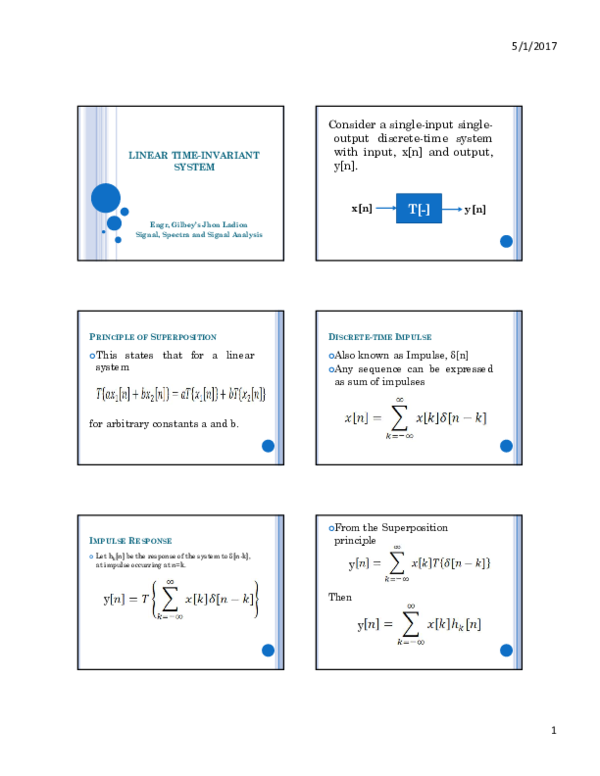 (PDF) Microsoft PowerPoint - Convolution