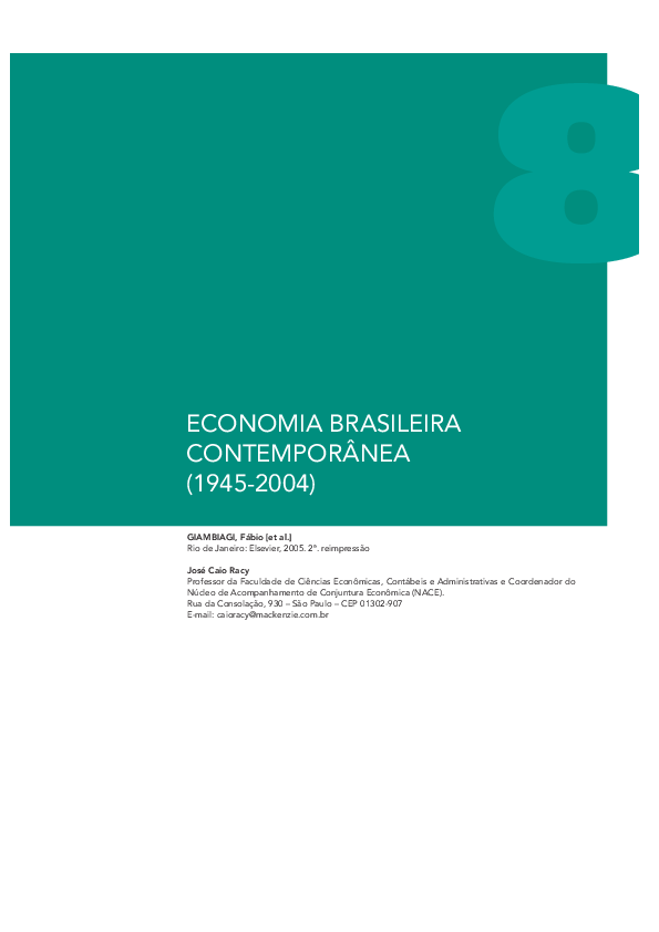 PDF) Resumo ECONOMIA BRASILEIRA CONTEMPORÂNEA 2A ED