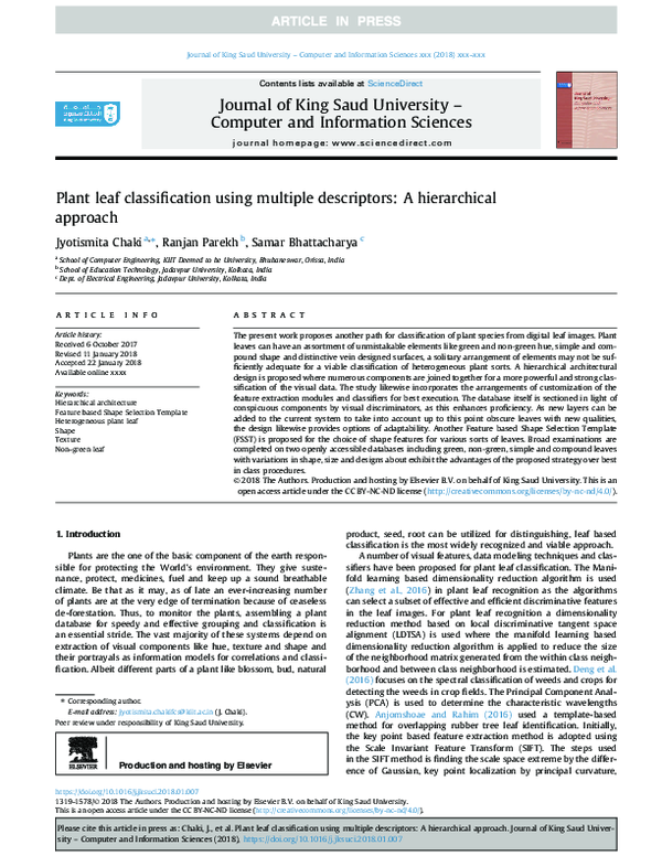 (PDF) Plant leaf classification using multiple descriptors: A ...