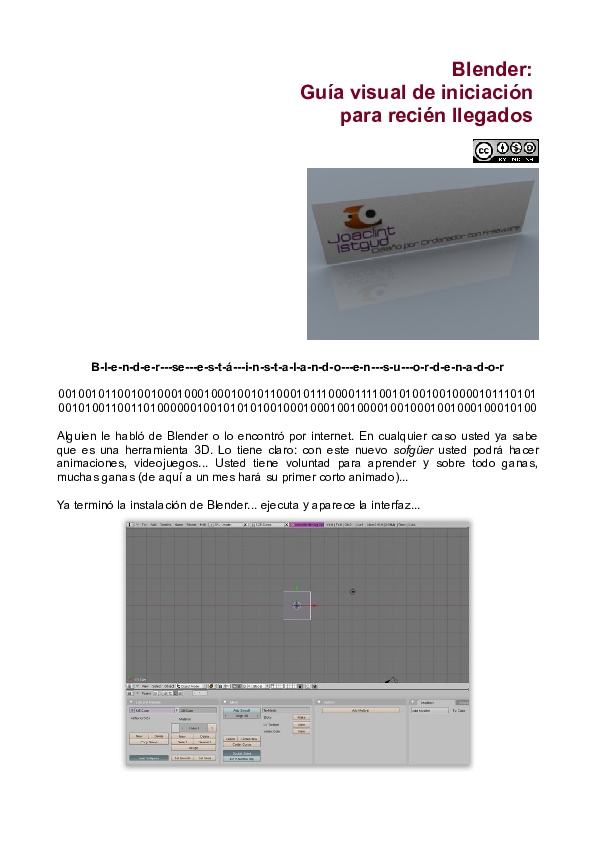 (PDF) Blender Guía visual de iniciación para recién llegados Eric