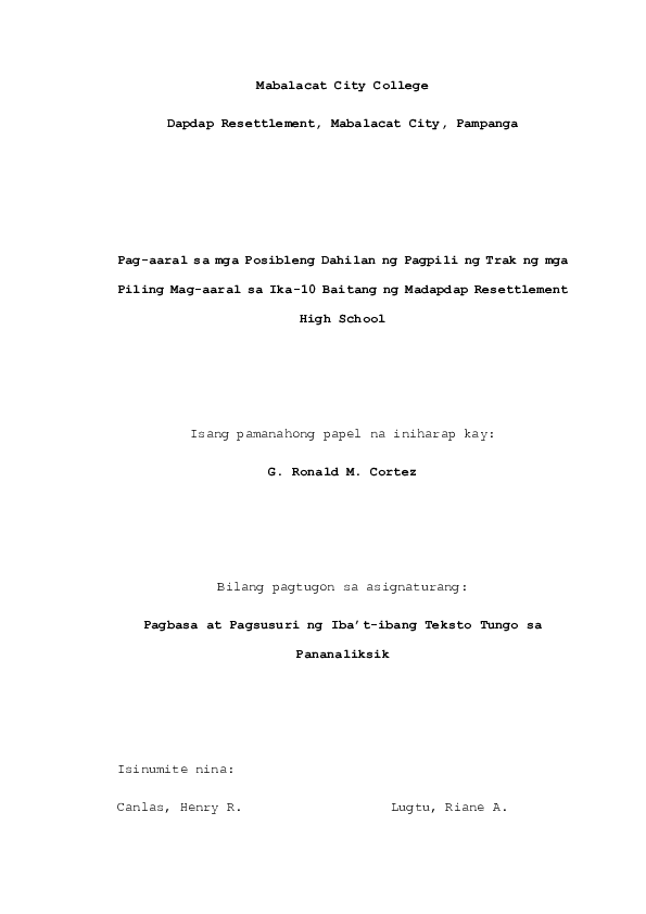 (DOC) Filipino