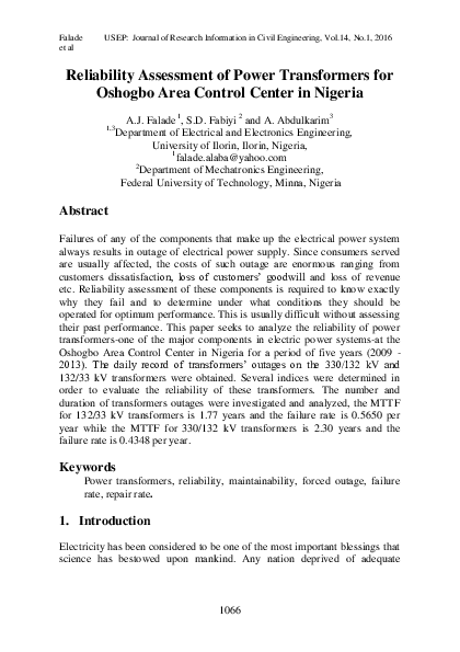 Thesis reliability assessment picture