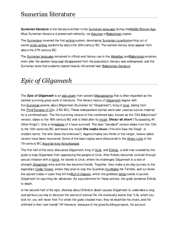 (DOC) Sumerian literature Julius Cardenas Academia.edu