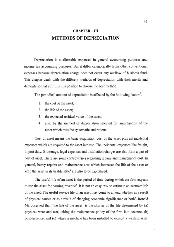 (PDF) METHODS OF DEPRECIATION