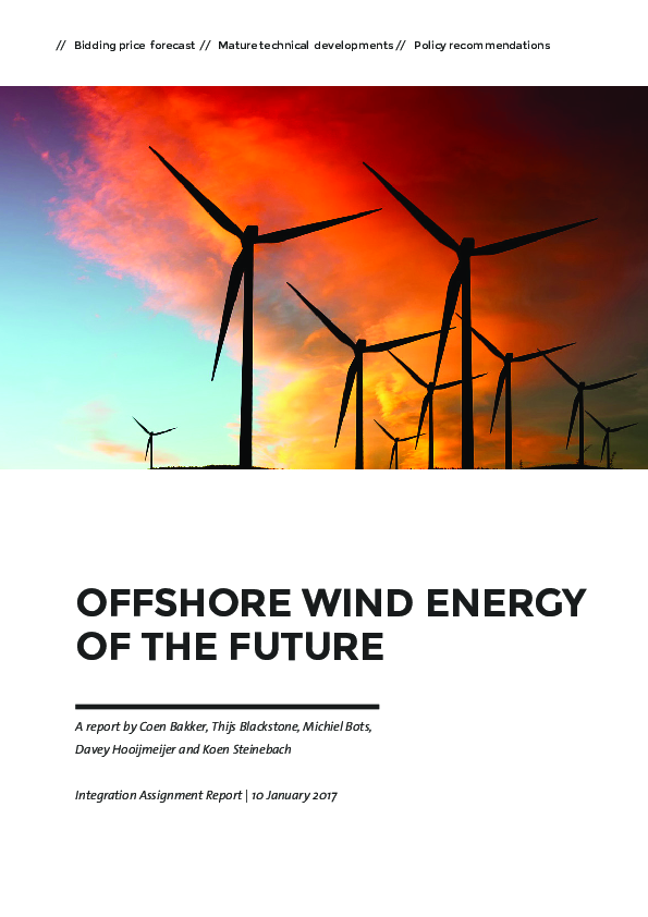 (PDF) OFFSHORE WIND ENERGY OF THE FUTURE A report by K. Steinebach