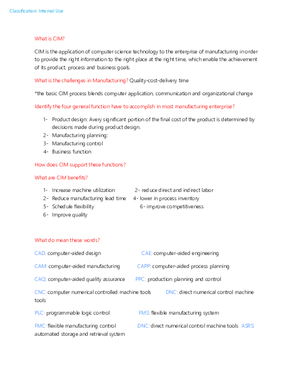 (DOC) What is CIM
