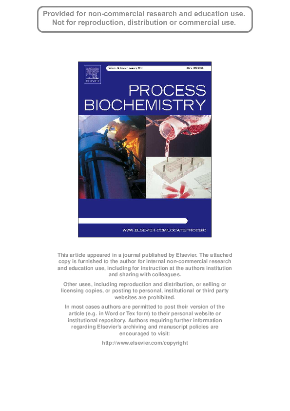 (PDF) PROCESS BIOCHEMISTRY 46(1)35 45 · January 2011 pdf